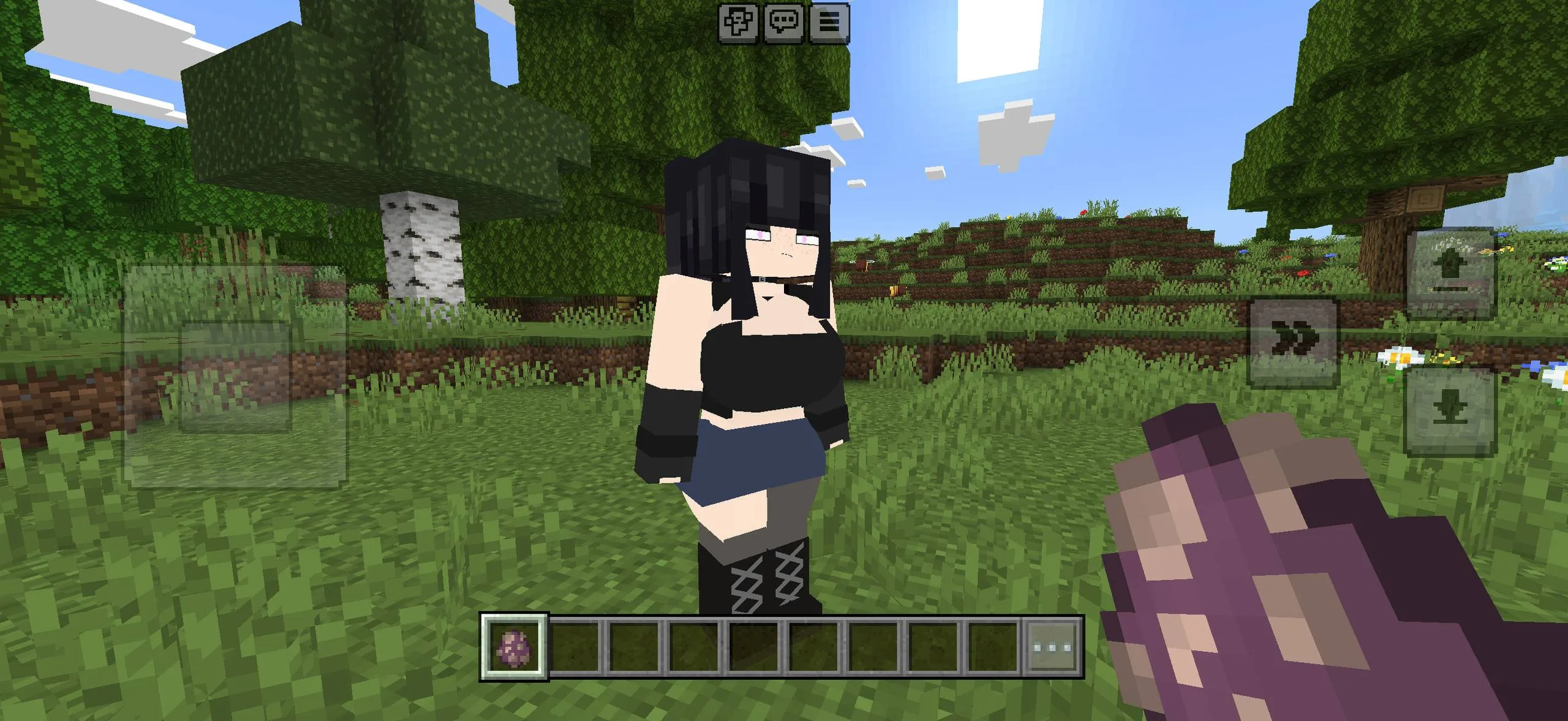 Jenny Mod Ellie Pack character variant in Minecraft Bedrock