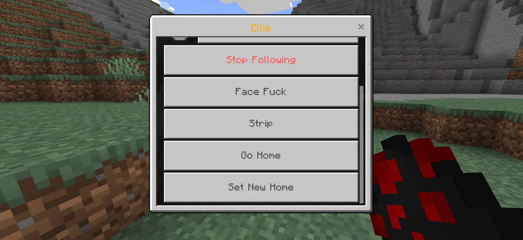 Ellie Go Home and Set New Home controls in Jenny Mod v2.7.2