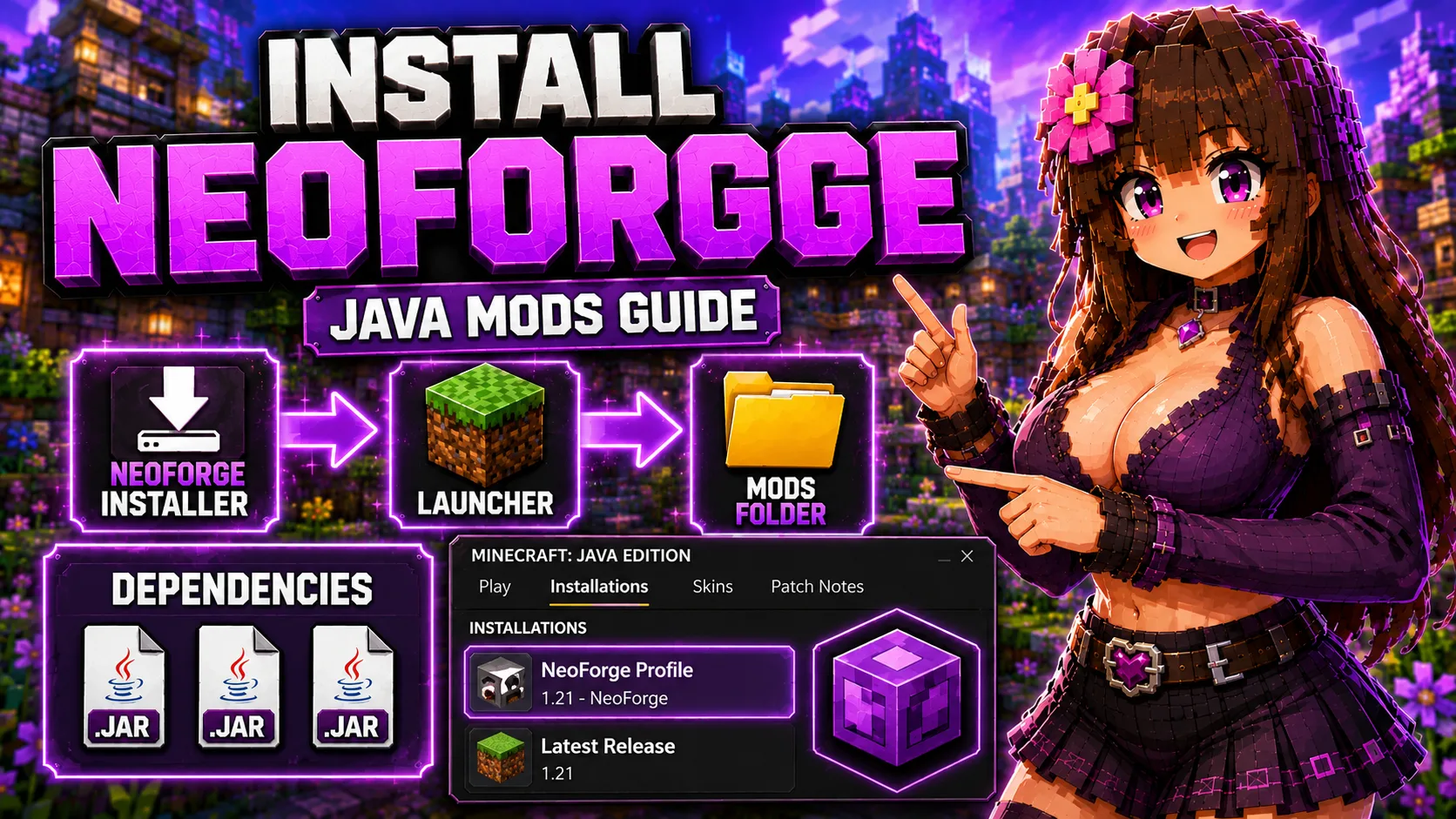 How to Install NeoForge for Minecraft Java Mods for Minecraft PE & Java
