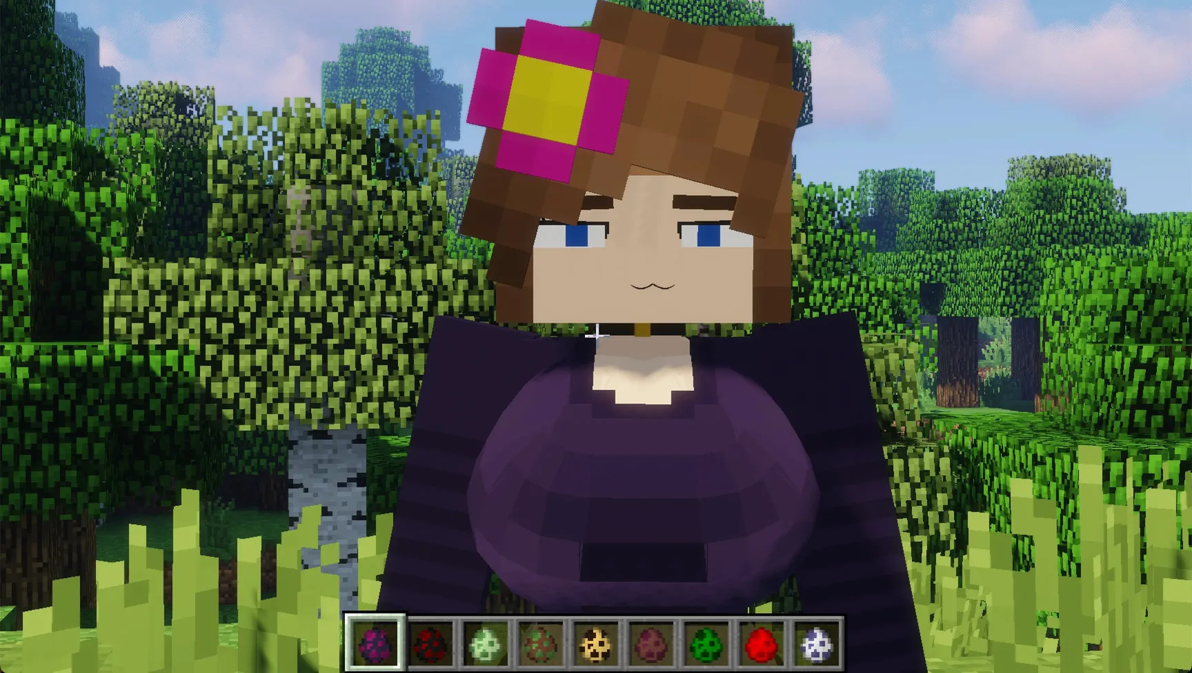 Jenny Mod character in Minecraft Java Edition