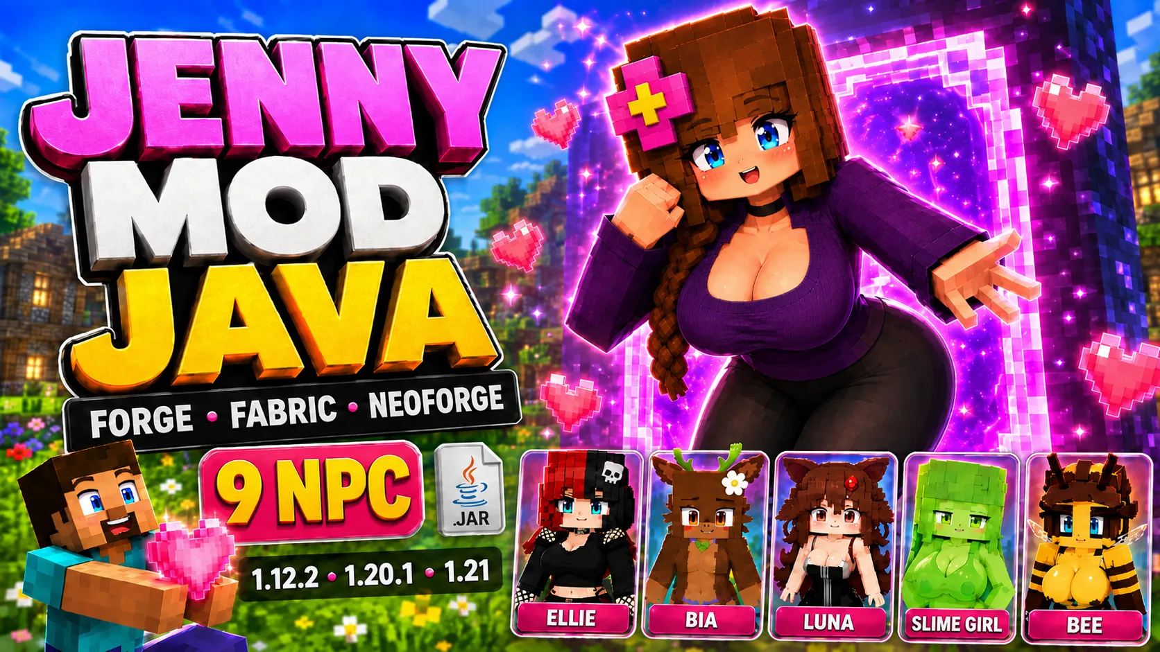 Jenny Mod Minecraft Java Download — Forge, Fabric & NeoForge — Minecraft Java Edition
