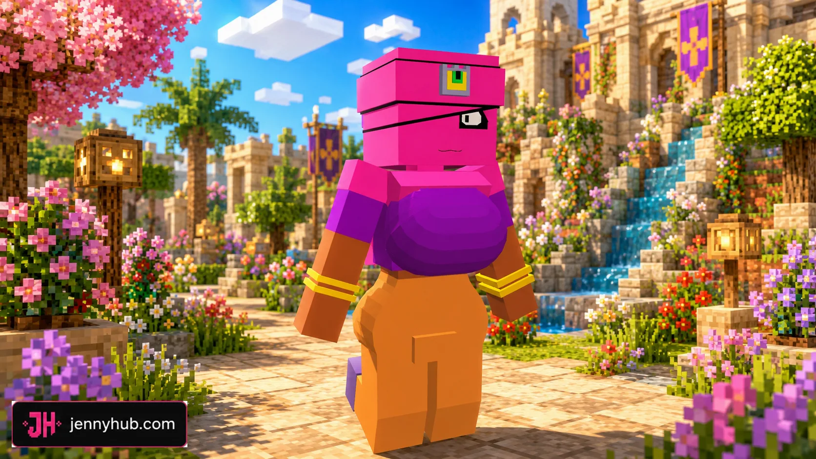 Allie Pack custom character variant in Minecraft PE