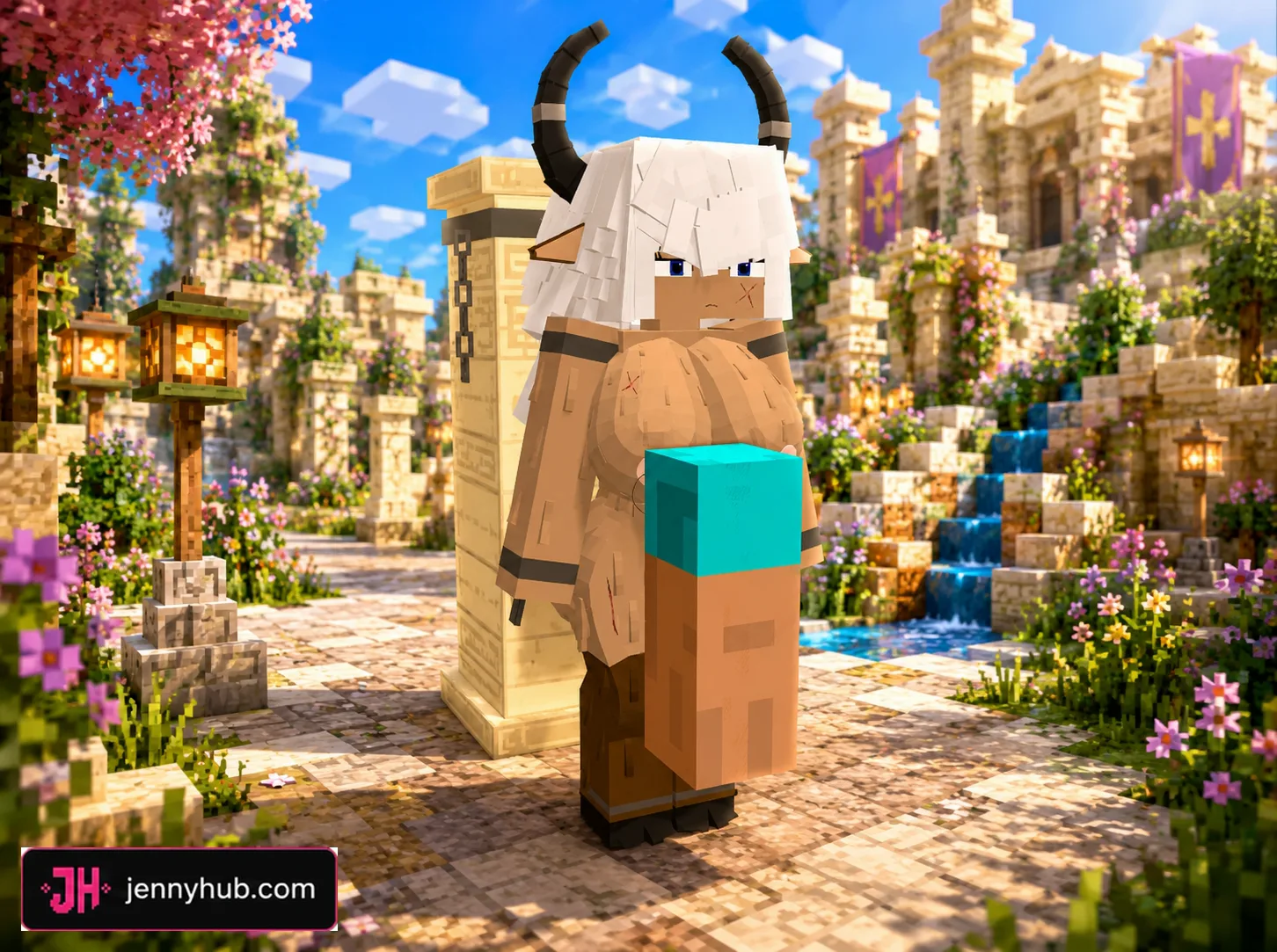 Fantasy-inspired Allie model for Minecraft PE