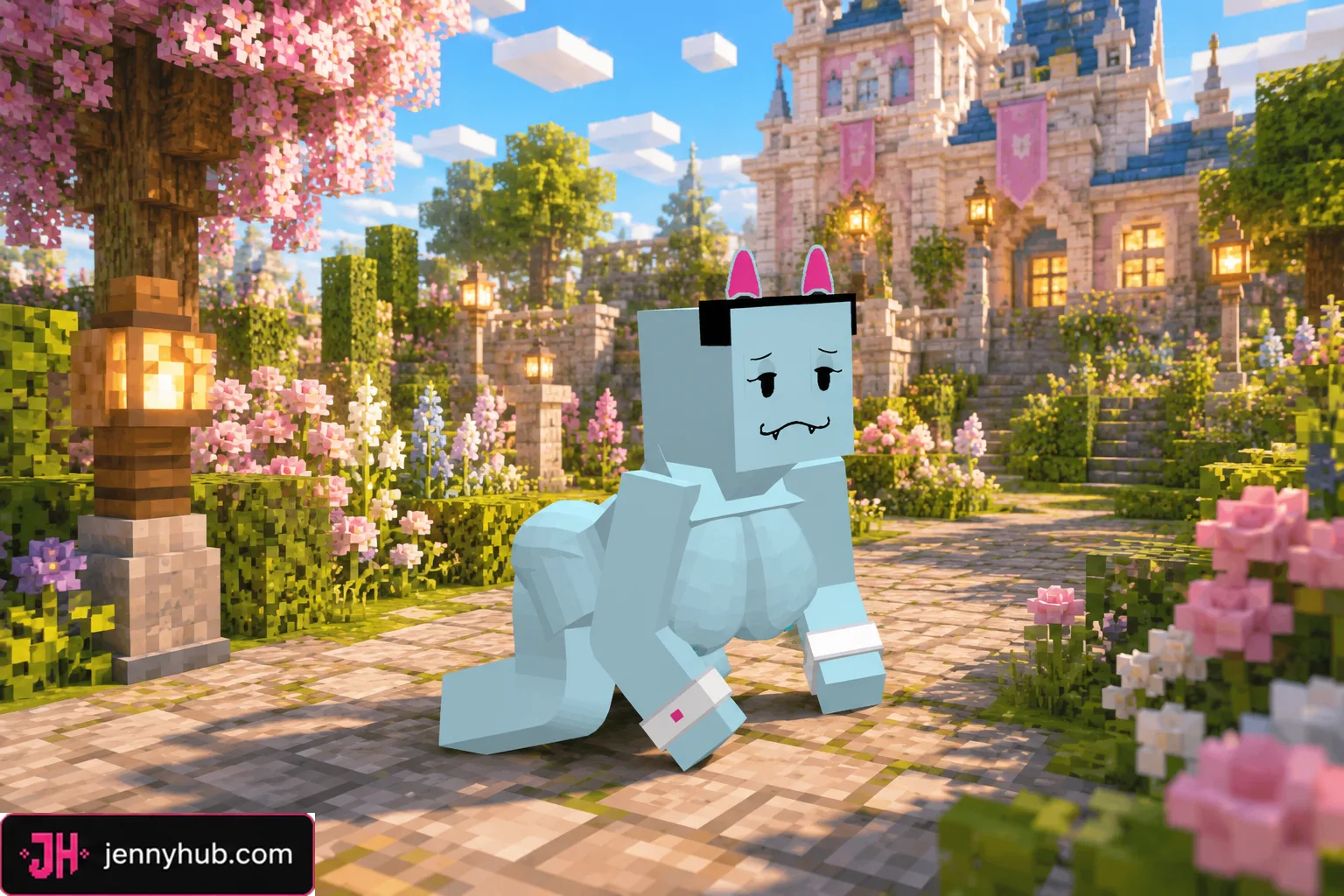 Jenny Mod Bee Pack character model in Minecraft PE and Bedrock