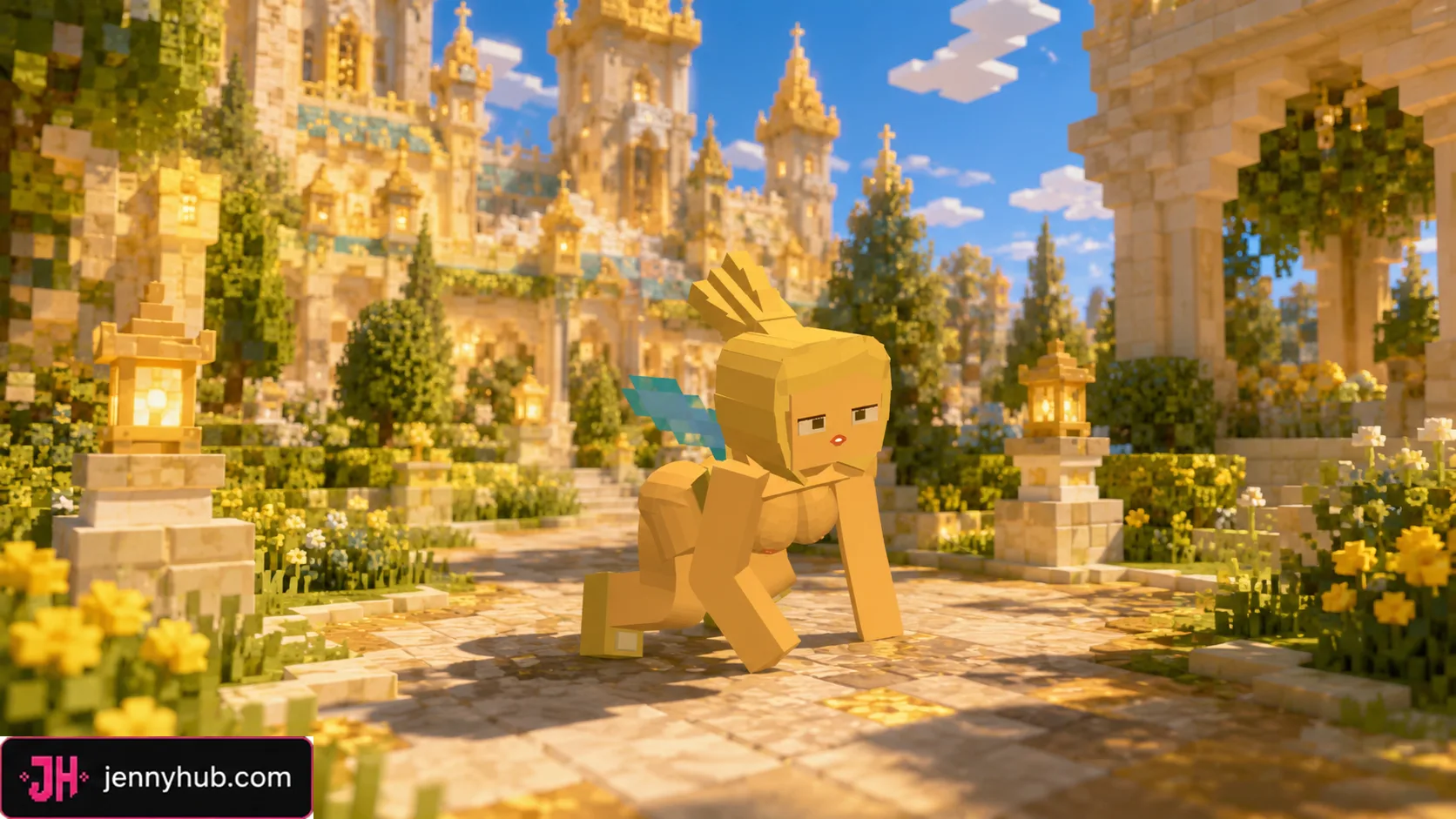 Minecraft PE Bee model with custom textures