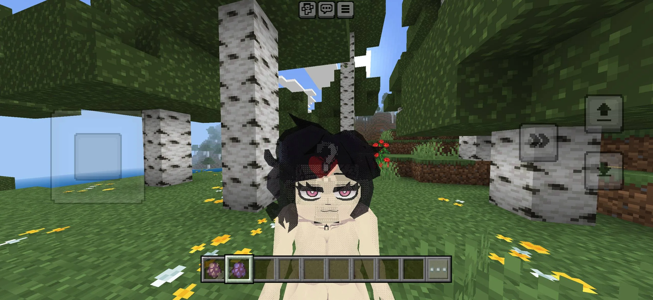 Anime-inspired Luna model for Minecraft PE