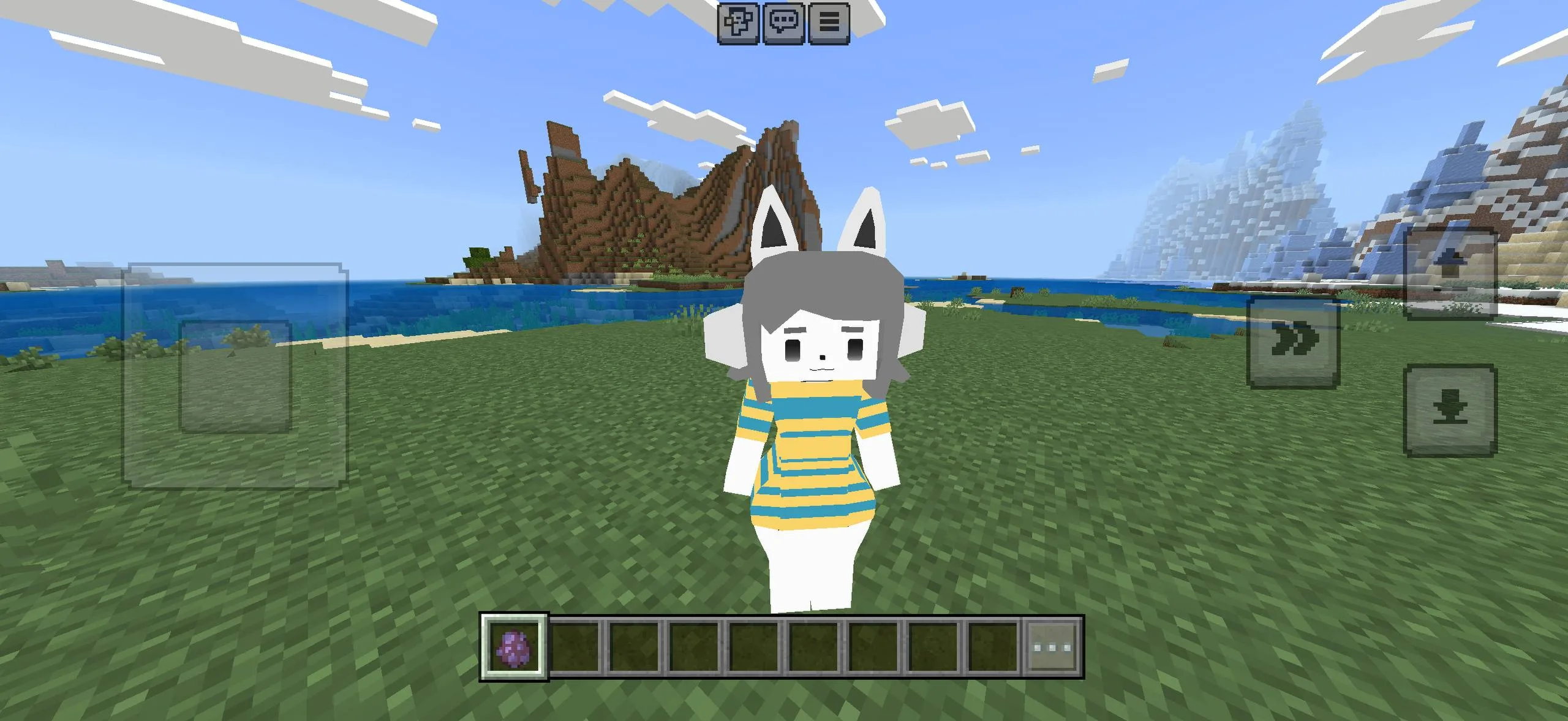 Luna-style character model in Minecraft PE