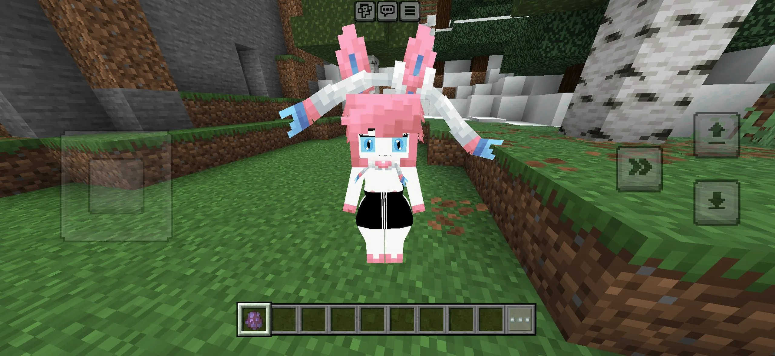 Minecraft PE Luna skin collection preview