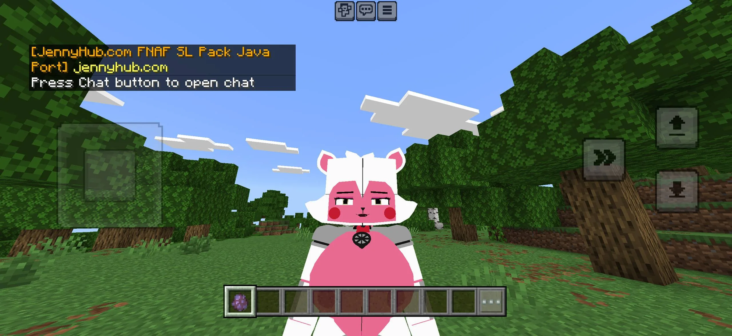 Luna-style character model for Minecraft Bedrock