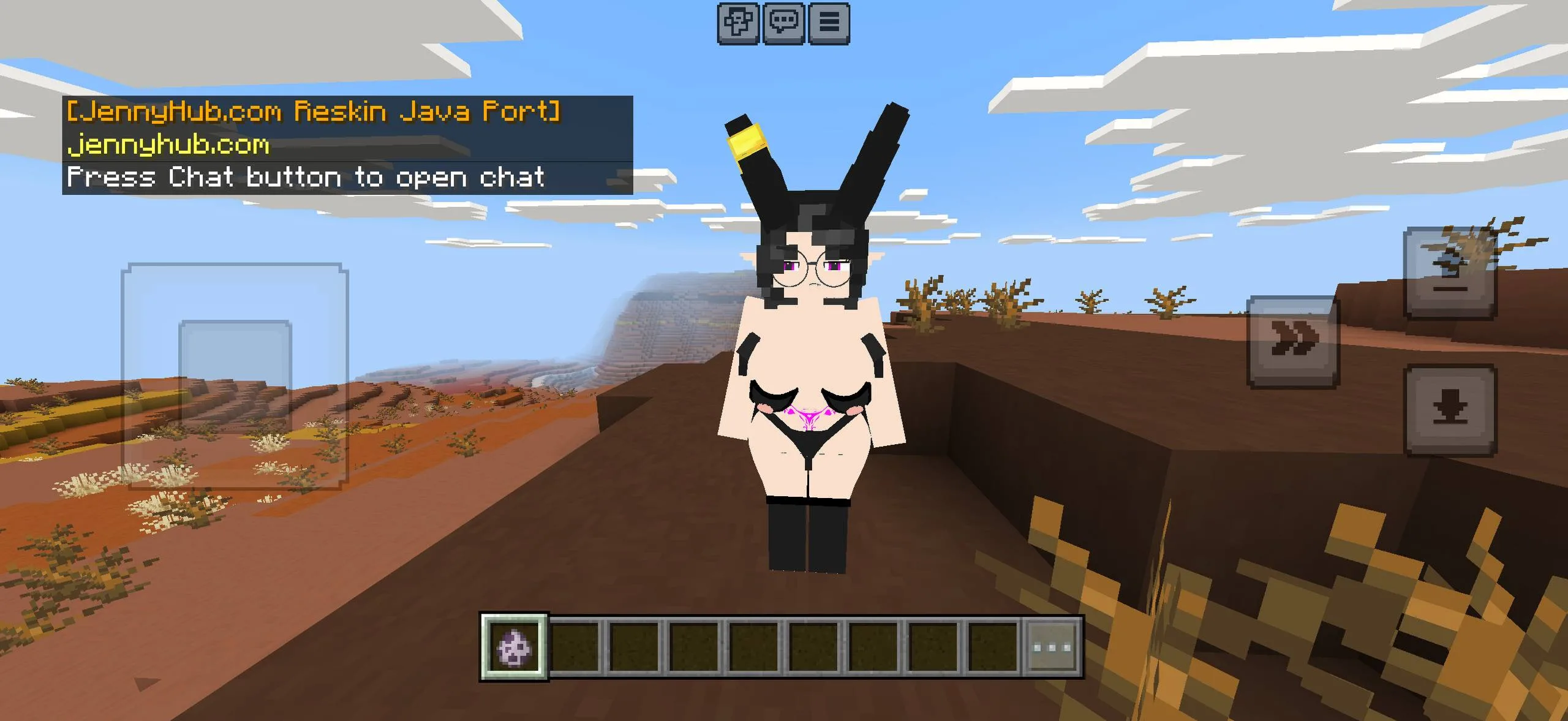 Galath-style character model for Minecraft Bedrock