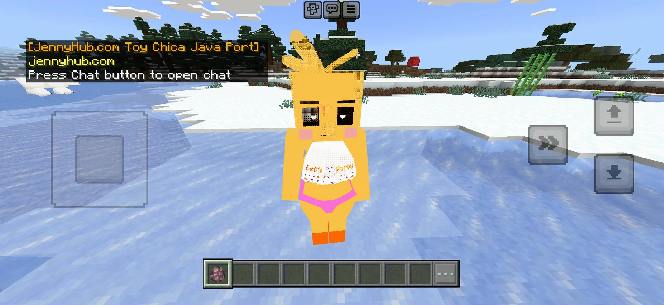 Bia-style character model for Minecraft Bedrock