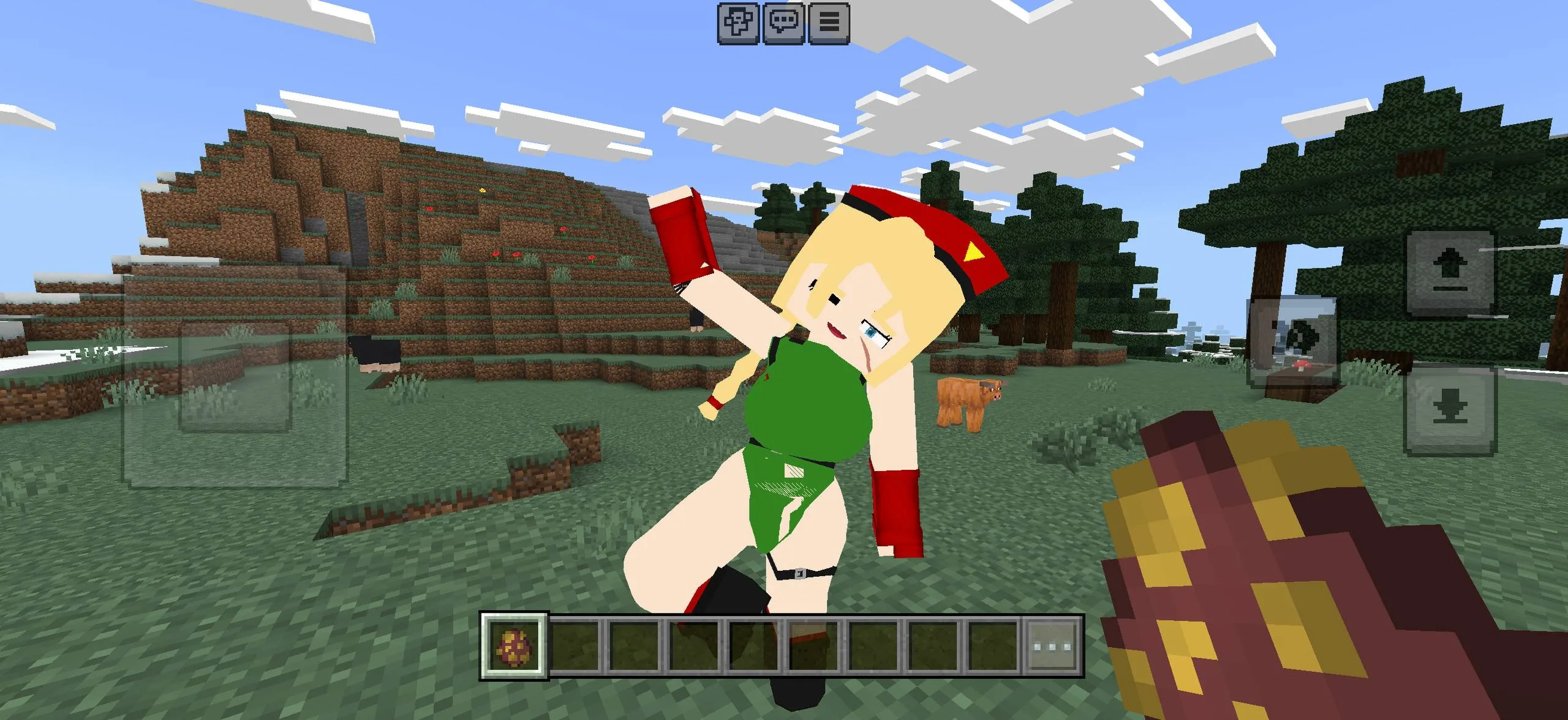 Anime-inspired Jenny character model for Bedrock Edition
