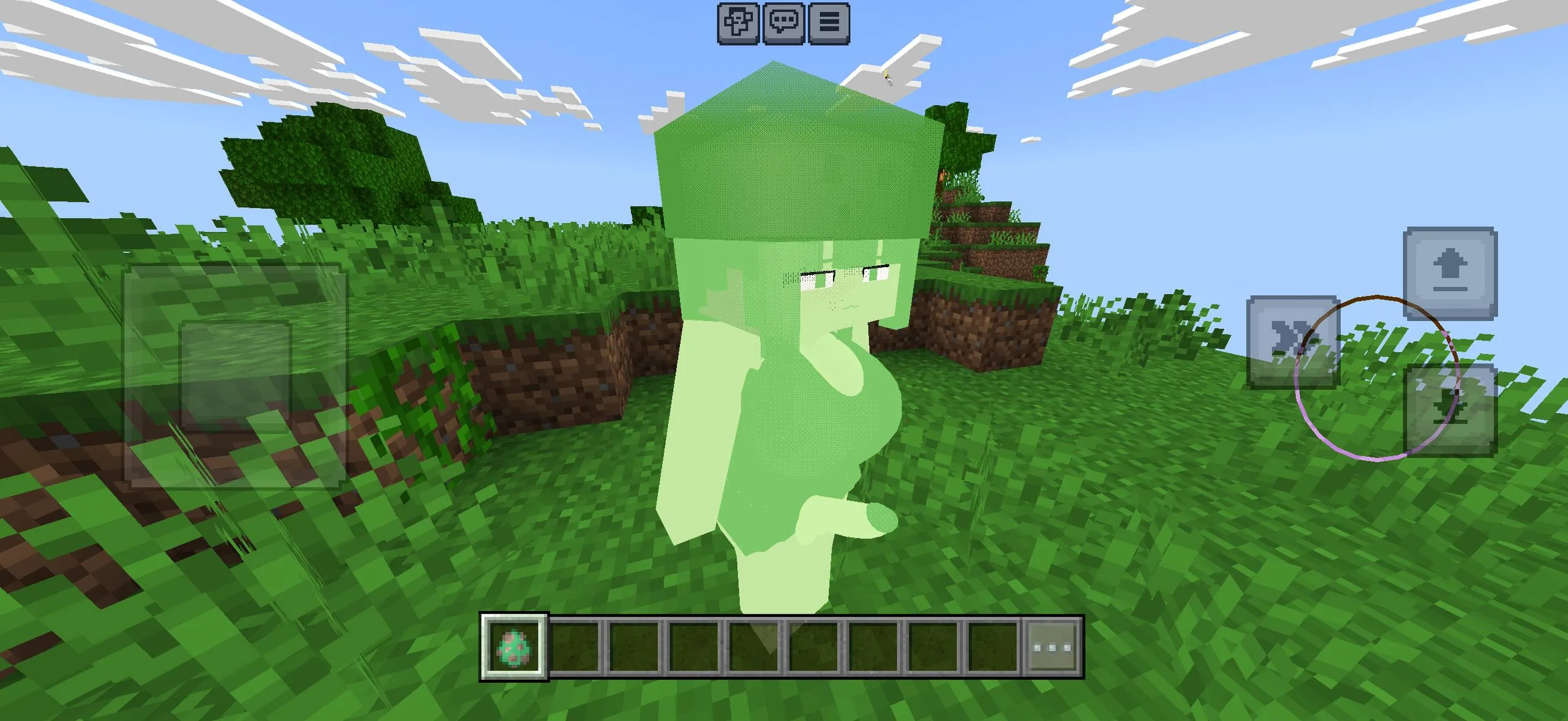 Minecraft PE Slime Girl character model preview