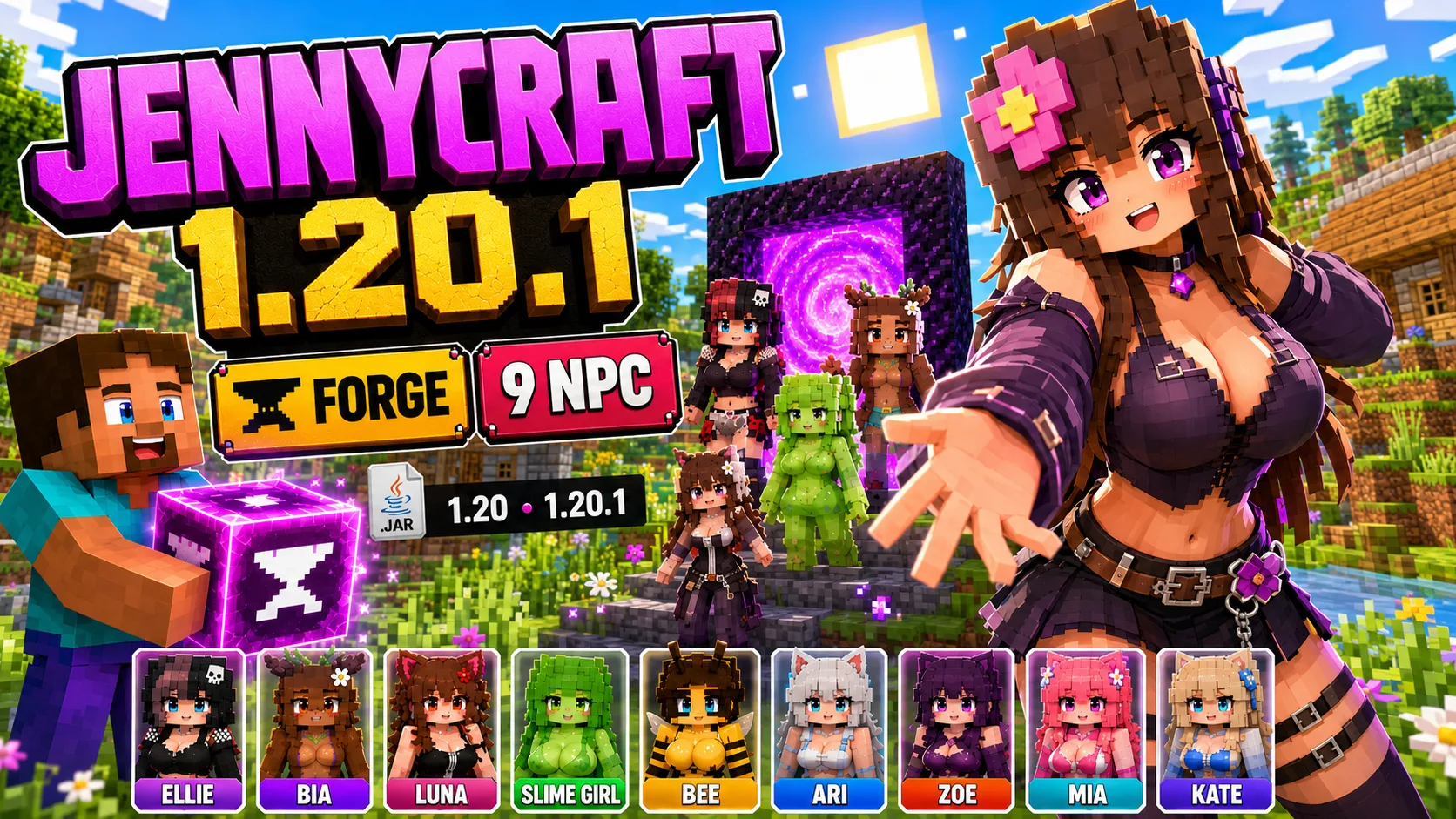 JennyCraft for Minecraft 1.20.1 (NEW 2026)